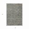 Homeroots 5' X 8' Pewter Floral Washable Indoor Outdoor Area Rug 607351 - alternate 4
