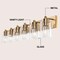 Jonathan Y Irving 40" 6-Light Seeded Glass/Iron Modern Contemporary LED Vanity Light, Brass Gold JYL7621D - alternate 8