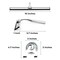 Fab Glass And Mirror Squeegee for Shower Glass Door with Holder, 10in Silicone Blade, Stainless Steel Chrome Handle SQGE-CH - alternate 7