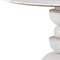 Homeroots 51" White Marble and Wood Pedestal Base Round Top Dining Table 623353 - alternate 5