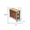 Homeroots 30" Brown Wood Two Tier Bookcase 389556 - alternate 4