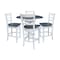 Whitewood Industries Extension Dining Tables, 45 in L, 38 in H, Parawood, 5 Piece Set K05-42DPT-27-S61724 - alternate 1