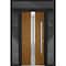 Vdomdoors Steel Door Deux 1744 Natural Oak 2 Sidelight and Transom Black Window Stainless Inserts Single Mode DEUX1744EXD-OAKB-W14+36+14xH80+16-LH-O - alternate 13