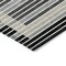Homeroots 5' X 8' Black And Beige Striped Washable Indoor Outdoor Area Rug 610457 - alternate 4