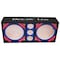 Deejay Led Two 12-in Woofers plus Three Tweeters BLUE Empty Chuchera Speaker Enclosure D12T3BLUE - alternate 1