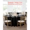 Vevor Round Wedding Banquet Polyester Fabric Tablecloth Black 10 Pack 120 Inch, 10PK RD-TB-02 - alternate 5