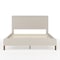 Martha Stewart Britta Queen Upholstered Platform Bed w/Rounded Headboard, Piped Detailing/Cushioned Sdrails, Beige TW-3WDB01B-Q-BG-MS - alternate 5