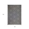 Homeroots 6' X 9' Gray and Blue Geometric Stain Resistant Indoor Outdoor Area Rug 531617 - alternate 6