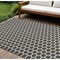 Homeroots 6' X 9' Black And Ivory Geometric Indoor Outdoor Area Rug 554832 - alternate 8