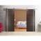 Sartodoors Sturdy Double Barn Door with Hardware, Planum 0310 Chocolate Ash and Aluminum Strips, 13FT Rail Han PLANUM0310DB-S-CA-56 x 96 (2* 28x96) - alternate 6