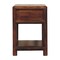 Homeroots 20" Brown Solid Wood Square One Drawer Nightstand 651881 - alternate 6
