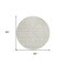 Homeroots 8' Ivory And Beige Round Southwestern Washable Indoor Outdoor Area Rug 594174 - alternate 7