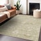 Homeroots 3' X 5' Beige And Brown Damask Washable Indoor Outdoor Area Rug 603497 - alternate 9
