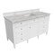 James Martin Vanities Brittany 60'' S Vanity, Bright White w/ Victorian Sil Silestone Top w/FreePower Wireless Charger 655-V60S-BW-FVSL - alternate 8