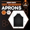 Xpose Safety Heavy Duty Vinyl Apron, 35inx45in, Black, Waterproof, Chemical Resistant, 20 Mil, 112PK AR100-12-X - alternate 5