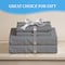Simple Deluxe Queen Size 4 Piece Bed Sheet Set Deep Pocket, Lightweight Super Soft Easy Care Microfiber - Comfy B HKBSHEQUEEN4GRY - alternate 5