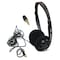Dj Tech Multi purpose lightweight behind the neck or over head headphones works w/PC, Phone, Stereo System DJH50 - alternate 1