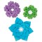 Happily Ever Elementary Creatively Inspired Blue, Purple, Green Flowers Dimensional Accent, 3-Piece Set, 3PK 107007 - alternate 4