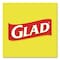 Glad 13 gal Trash Bags, 24 in x 27.38 in, Extra Heavy-Duty, .95 Mil, White, 240 PK 78900 - alternate 9