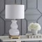 Jonathan Y Vienna 25.5" Ceramic LED Table Lamp, White/Gold JYL3049B - alternate 5