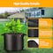 Healsmart Simple Deluxe Grow Bags 5 Gallon Planter Pots with Handles, Thickened Nonwoven Fabric, Black, 10PK GLGROWBAG5X5BLKV3X2 - alternate 5
