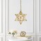 Jonathan Y Stella 12" Moravian Star Metal/Clear Glass LED Pendant, Gold Leaf/Clear JYL9072B - alternate 4