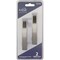 Hardware Resources KasaWare 4'' Overall Length Satin Nickel Flared Foot Square Pull, 2PK K3133SN-2 - alternate 1