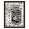 Homeroots FARM SWEET FARM MILK CAN Black Framed Print Wall Art 529774 - alternate 1