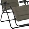 Homeroots 30" Gray Steel Outdoor Zero Gravity Chair with Gray Cushion 320606 - alternate 3