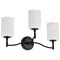 Nuvo Liam, 3 Light Vanity, Matte Black, White Opal Glass 60/8213 - alternate 7