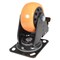 Vestil Polyurethane Swivel With Total Brake Caster 4 In. Diameter x 2 In. Width 594 lb Orange/Black CST-BN-4X2PUP-SWTB - alternate 8