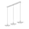 Z-Lite Ludo Brushed Nickel 3 Light Linear Chandelier 829P12-3L-BN-LED - alternate 6