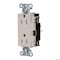 Hubbell Wiring Device-Kellems Straight Blade Receptacle, 5-15R, 15 A, 125V AC, 2 Pole, 3 Wire, Surface Mount, Grounded HBL2152STLA - alternate 1