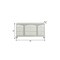 Homeroots 66" Platinum Manufactured Wood Nine Drawer Dresser 490459 - alternate 5