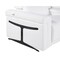 Homeroots White Italian Leather Modular L Shaped Seven Piece Corner Sectional With Console 534879 - alternate 11