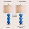 Jonathan Y Bella 27" Glass Triple-Sphere LED Table Lamp, Cobalt Blue/Chrome, 2PK JYL1070E-SET2 - alternate 8