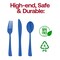 Smarty Had A Party Blue Disposable Plastic Party Cutlery Set, 1800PK 410CS-B-CASE - alternate 5