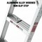 Edendirect Attic Ladders, Aluminum, 8 ft. - 10 ft. Ceiling Height Range, 350 lb. Load Capacity ED-W2529P160488 - alternate 4