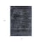 Homeroots 8' X 10' Charcoal And Gray Floral Washable Indoor Outdoor Area Rug 631020 - alternate 6