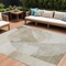 Homeroots 9' X 12' Beige And Taupe Abstract Washable Indoor Outdoor Area Rug 630433 - alternate 1