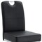 Homeroots Set of Four Black and Silver Faux Leather and Metal Dining Side Chairs, 4PK 719656 - alternate 5