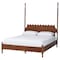 Baxton Studio Hoffman Scalloped Bedroom Set, Walnut Brown, Queen 272-14820-14820-14821-14823-ZORO - alternate 9
