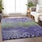 Homeroots 8' X 10' Purple Green And Black Abstract Washable Indoor Outdoor Area Rug 603104 - alternate 7