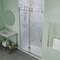Anzzi 48in x 76in Frameless Shower Door with Sliding in Brushed Nickel with Tsunami Tempered Clear Glass SD-FRLS06101BN - alternate 12