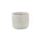 Homeroots Light Gray Cement 39 Ounce Striped Round Distressed Pot Planter 487441 - alternate 3
