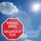 Signmission Private Drive Children at Play, 6 inch X 6 inch, Plastic Sign, 2PK OC-P-2PACK-6-35 - alternate 6