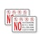 Signmission No Skateboarding No Bicycle Riding No Rollerblading No , 18'' X 24'', Heavy Gauge Aluminum, 2PK A-1824-2PACK-2820 - alternate 1