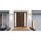 Vdomdoors Front Exterior Prehung Metal-Plastic Door Frosted Glass / MANUX 8112 Walnut / Office Commercial and MANUX8112EXD-WLN-W14+32+14-H80-LH-I - alternate 3