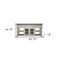 Homeroots 81" Ivory Solid Wood Open shelving Distressed TV Stand 528761 - alternate 3