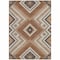 Homeroots 3' X 5' Copper Brown And Beige Tribal Washable Indoor Outdoor Area Rug 598106 - alternate 6